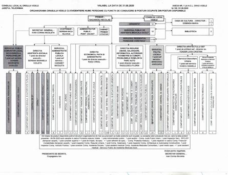 organigrama orasului Videle